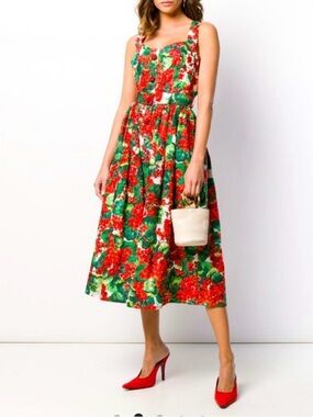 DOLCE & GABBANA Portofino Print
Midi Dress